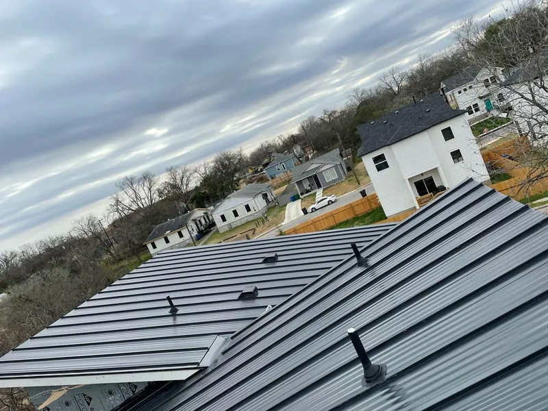 Standing seam metal roof panels with vents for Skylight Repair in Wellston